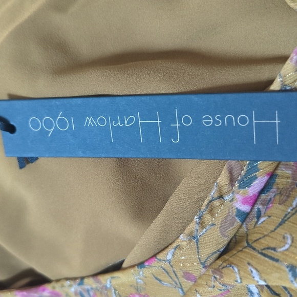 House of Harlow 1960 Olive Green Metallic Mini Dress - Picture 16 of 16